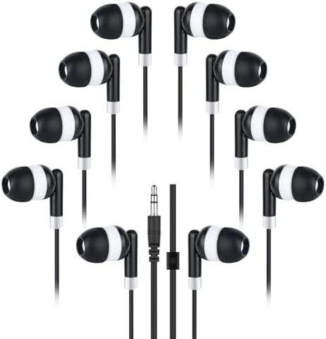 Vibrant 60-Pack Kids Earbuds – Durable Wired Earphones for Classroom Learning – Lightweight 3.5 mm Student Headphones Compatible with PCs, Chromebooks & Laptops – Colorful Design to Engage Young Minds – Ideal for Daily Educational Use