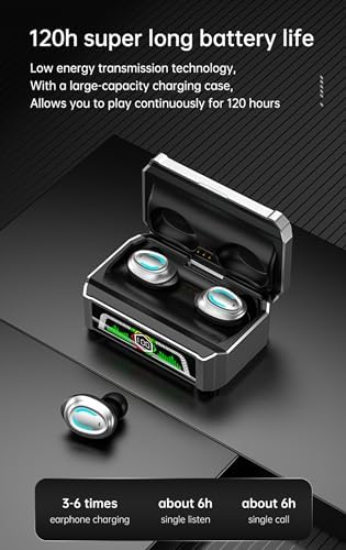 Revolutionary Bluetooth 5.3 True Wireless Earbuds – IP7 Waterproof Sports Headset with Touch Control & Built-in Mic for Superior Sound Quality and Comfort – Model 13 with LED Battery Display for Active Lifestyles and Seamless Connectivity