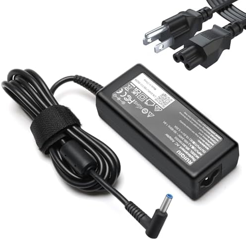 High-Performance 65 W AC Adapter for HP Envy & Chromebook Series – Versatile Laptop Charger with Multi-Protection Features for Enhanced Safety and Compatibility, Perfect for Models 13, 15, 17 & X360 – Reliable Power Supply with 2.31 A Compatibility, Ideal for On-the-Go Professionals and Students – Durable Design with Built-in Safety Chip to Prevent Overcharging and Short Circuit Issues – 30 Days Return and 365 Days Exchange Guarantee for Your Peace of Mind