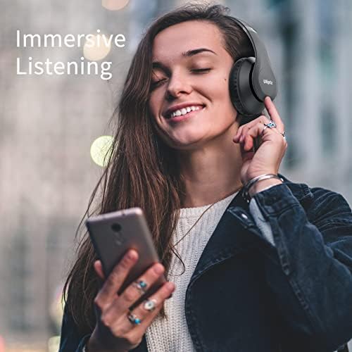 Revolutionize Your Audio Experience with Uliptz Bluetooth 5.3 Over-Ear Headphones – 65-Hour Playtime and Customizable Hi-Fi Sound for Every Mood – Ultra-Lightweight, Travel-Ready Design for Office, Home, and On-the-Go Listening – Immerse in Superior Comfort and Crystal-Clear Calls
