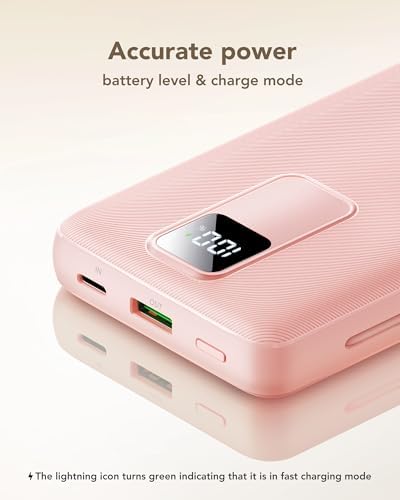 Charmast 20000 m Ah Fast Charging Power Bank with Integrated Cables & Wall Plug – 20 W USB-C Charger for i Phone 16/15/14, Samsung Galaxy, Google Pixel, and i Pad – Ultimate Portable Energy Source with Rugged Design and Rapid Recharge Capability