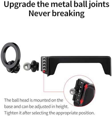 Maser Weller 360° Rotating Car Phone Holder for Honda Civic 2022-2025 – Mag Safe Compatible Mount for 7/9-inch Screens, Secure Clip Design that Preserves Air Vent Functionality and Enhances Driving Safety