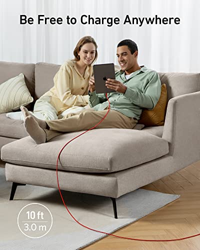 Anker 551 USB-A to Lightning Cable (3 ft) – Ultra-Fast Charging i Phone Charger, MFi Certified for i Phone 13/12/11/X/8 Series, Durable Nylon Build for Home and Car Use, Superior Compatibility and Reliability