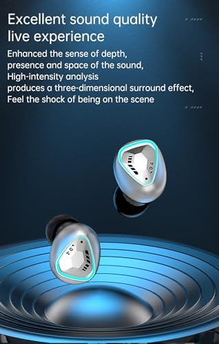 Advanced Bluetooth 5.3 True Wireless Earbuds Model 38 – IP7 Waterproof Sport Headset with Touch Control, Built-in Microphone for Clear Conversations, LED Battery Indicator, and Ergonomic Comfort Design – Ideal for Athletes and Music Lovers on the Go