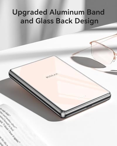 Ultra-Slim Kuulaa Mag Safe Battery Pack 5000 m Ah – Magnetic Portable Charger for i Phone 12-16 Pro Max with USB-C PD 20 W Fast Charging, Elegant Titanium Finish for On-the-Go Power Solutions