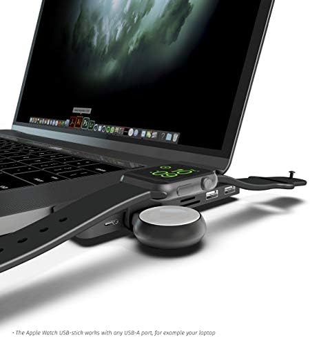 ZENS MFi Certified Apple Watch Charger – Versatile USB-A and Wireless Dual Charging Station for Series 1-5 – Compact, Fast, and Ideal Travel Accessory for Effortless Smartwatch Power Management