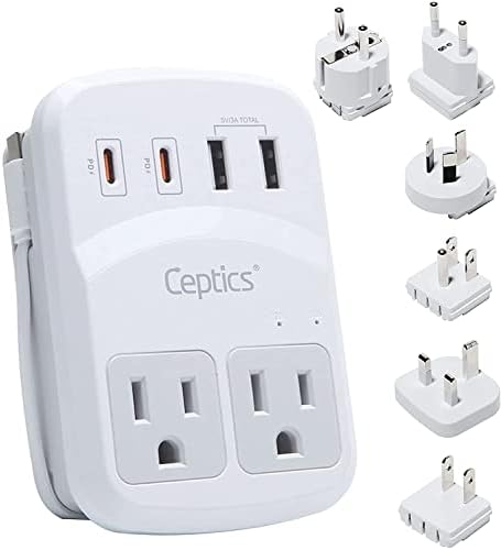 Ultimate Compact Travel Power Adapter for UK & Ireland – Dual USB & USB-C Fast Charger with 3.1 A Output – Type G Plug Converter for Seamless Global Connectivity in Hong Kong, England, Dubai, and Saudi Arabia – Safe, Efficient Design for Smart Travelers