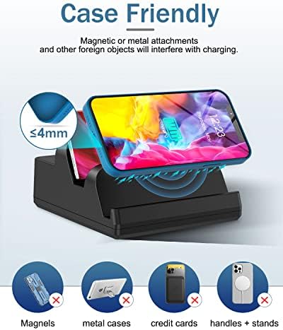 Ultimate 8-in-1 Wireless Charging Station – 15 W Dual Charger with 6 USB Ports for i Phone, Samsung, Android & i Watch – Efficient 80 W Fast Charging Hub for Home or Office Use – Safe, Sleek Design with Advanced Protection Features