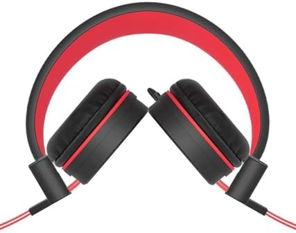 Kid-Friendly USB Type C Headphones with LED Lights – Safe Volume Limiter (85 d B/94 d B) for School Use, Foldable On-Ear Design for Comfort and Portability, Integrated Microphone for Learning and Gaming Fun – Perfect for i Pad and More