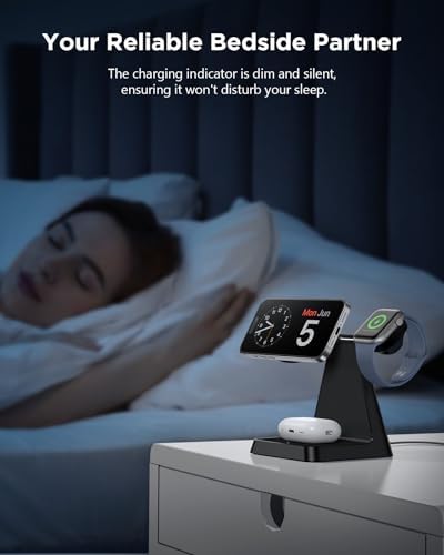 Revolutionize Your Charging Experience with the 3 in 1 Magnetic Wireless Charger – Fast, Compatible, and Space-Saving Solution for Smartphones, Smartwatches, and Earbuds