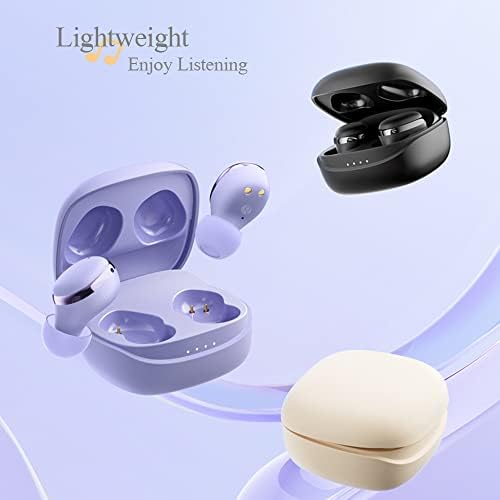 Kamon K14 Premium Bluetooth 5.3 Earbuds with Wireless Charging Case – Waterproof In-Ear Headphones with Touch Control, Built-in Microphone, and Superior Sound Quality for i Phone 14/13 and Samsung – Perfect for Sports and Everyday Use (Beige)