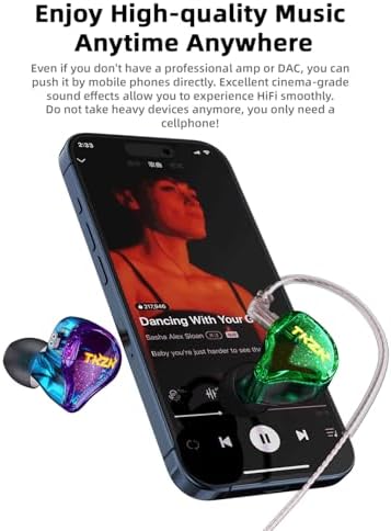 Experience Unmatched Audio Fidelity with Keephifi KZ ZVX In-Ear Monitor Earphones – 10 mm Dual Cavity Dynamic Driver, Premium Metal Shell, Detachable 2-Pin Silver-Plated Cable, and Integrated Mic for Audiophiles and Musicians – Superior Sound Quality and Comfortable Fit for All-Day Listening