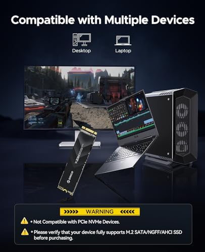 Elevate Your Computing with ORICO 1 TB M.2 2280 SATA SSD – High-Speed Internal Solid State Drive for Desktop and Laptop Upgrades, Featuring B+M Key for Universal Compatibility, 6 Gbps Data Transfer Rate, Low Power Consumption for Extended Battery Life, Perfect for Gamers and Professionals – Unleash Exceptional Performance and Reliability Today!