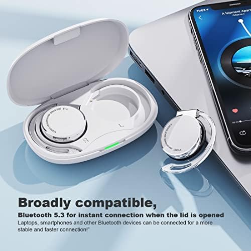 Revolutionary Bluetooth 5.3 Open Ear Sports Headphones – Lightweight Clip-On Design with Advanced Noise Cancellation, Extended Battery Life, and Portable Charging Case for Unmatched Comfort and Performance in Every Workout