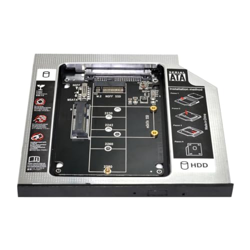 Maximize Your Laptop’s Performance with the Chenyang 9.5 mm M.2 NGFF/m SATA to SATA 2 nd SSD HDD Caddy – Effortless Upgrade for Enhanced Storage Capacity and Speed!