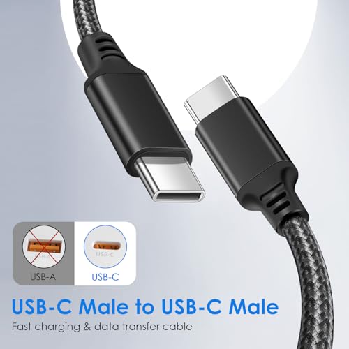 Premium 5-Pack USB C to C Fast Charging Cables – 60 W Nylon Braided Charger for i Phone 16 Series, Mac Book Pro, i Pad Pro/Air, Samsung S24/S23 – 5 ft Length for Ultimate Flexibility and Durability – Reliable Data Transfer with USB 3.1 Compatibility
