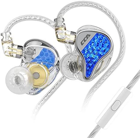 Discover the CCA LYRA Extra Bass Dynamic Driver Hi-Fi In-Ear Headphones – Premium Detachable Wired Earbuds for Audiophiles and Gamers (Sleek Blue Design, Integrated Microphone) – Unmatched Comfort and Superior Sound Clarity for All-Day Enjoyment