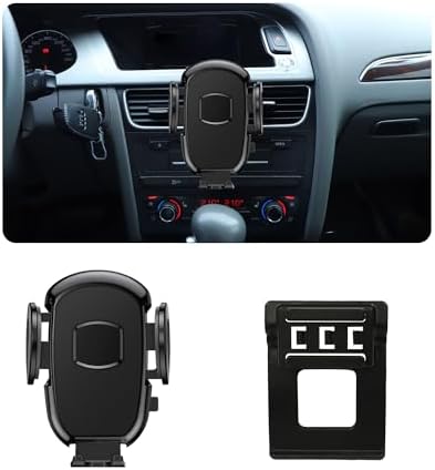 Car Phone Holder Fits for Audi [Only fits for 2009-2016 Audi A4 A5 S4 S5 RS4 RS5], Car Cell Phone Mount Snugly fit Air Vent,All Phones (4.7-7 inches),360 Degree Rotation,Easy to Install – Enhanced Compatibility and Speed