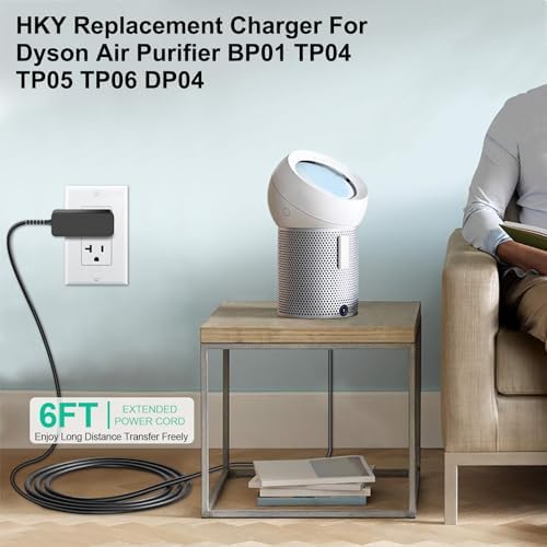 Dyson Air Purifier & Fan Replacement Charger – High-Efficiency 20 V 2.5 A AC/DC Adapter for BP01, TP04, TP05, TP06, DP04, PH02, PH04, PH09 – Reliable Power Supply for Continuous Air Quality Improvement and Hassle-Free Setup
