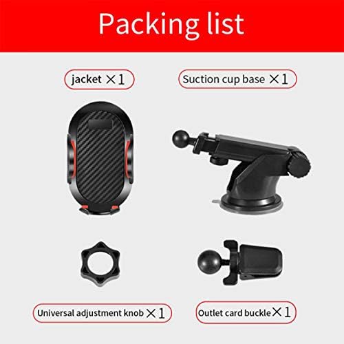 Universal Long Arm Suction Cup Car Phone Mount: Hands-Free Dashboard, Windshield & Air Vent Holder for All Smartphones – Enhanced Stability & Viewing Flexibility