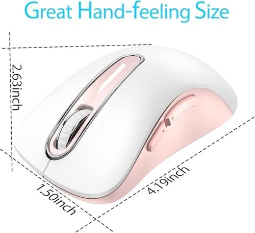 Upgrade Your Workflow with the Memzuoix 2.4 G Wireless Mouse – Ergonomic and Portable 1400 DPI USB Mouse for Laptop, PC & Desktop | 5 Customizable Buttons for Ultimate Control | Ideal for Professionals and Casual Users Alike