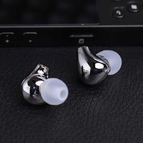 Elevate Your Sound with Linsoul BLON BL03 II Wired Hi-Fi In-Ear Monitors – Premium 10 mm Dual-Chamber Dynamic Driver Earbuds Featuring Detachable 2-Pin Cable & Type-C Connector for Enhanced Portability, Ergonomically Crafted for Musicians and Audiophiles in Stylish Silver Finish