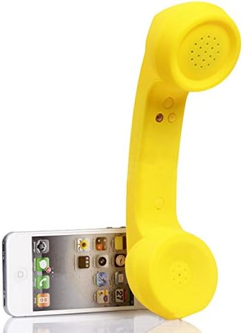 Vintage-Style Wireless Bluetooth Headset: Retro Phone Handset with Built-In Mic for Clear Calls & Music | Comfortable Design for i Phone & Android | Enhance Your Audio Experience with Radiation Reduction & Seamless Connectivity
