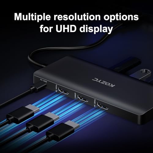 Transform Your Workspace with the USB C to Dual HDMI Adapter – 4 K 60 Hz Display Extender for Mac Book, Dell XPS & Samsung Galaxy S9 – Ultimate Solution for Multitasking Professionals & Gamers – MST Mode Ready for Seamless Windows Integration – Chic Green Design for Modern Aesthetics – Elevate Streaming, Presentations & Gaming with Stunning Visual Clarity – Compact & Durable for On-the-Go Connectivity