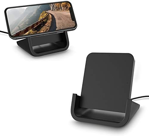 YUWISS Elegant Rose Gold Wireless Charging Stand – Fast 10 W/7.5 W/5 W Cordless Charger for i Phone 14/13/12/11 Pro Max & Samsung Galaxy S22/S21/S9/S8 – Stylish Design with Advanced Safety Features for Effortless Charging Experience