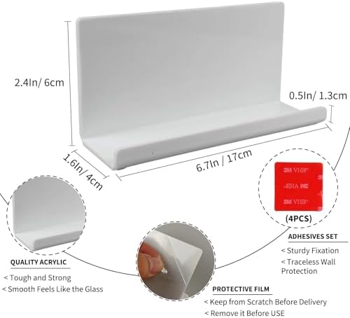 Clear Acrylic Wall-Mounted Tablet Holder – Sleek Charging Station for i Pads, Kindles, and Smartphones – Innovative Remote Control Organizer for Modern Homes and Offices – Maximize Space with Easy Access Design – Durable and Stylish Storage Solution for Clutter-Free Living