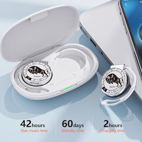 Discover the Ultimate Bluetooth V5.3 On-Ear Headphones for Active Lifestyles – Innovative Open Ear Design with Secure Earhooks, Featuring Advanced Noise Cancelling Technology and Extended Battery Life – Perfect Gift for Virgo Constellation Lovers and Music Aficionados – Enjoy Immersive Sound Quality Anywhere You Go