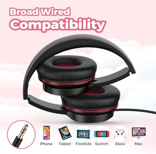 Tune Flux Safe Sound Kids Headphones – Wired Toddler Audio Gear with 85 d B Volume Limiting for Hearing Protection – Comfortable Foldable Design in Purple for School, Travel, and Tablet Use – Premium Stereo Sound for Young Listeners