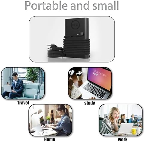 High-Performance 65 W USB-C Charger for Dell Laptops – Seamless Compatibility with Latitude, XPS & Chromebook Models – Fast Charging & Enhanced Safety Features – Ideal Replacement for Dell Chargers, Compact & Lightweight Design for Easy Portability