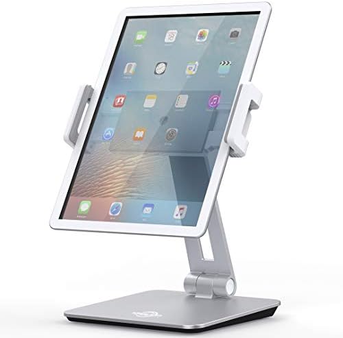 KABCON Adjustable Multi-Angle Aluminum Tablet Stand – Premium Dock for 4”-14” Devices Including i Pad, Samsung Galaxy, and Kindle Fire – Experience Ultimate Comfort with Hands-Free Viewing and Enhanced Productivity