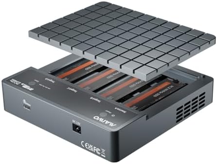 MAIWO 40 Gbps M.2 NVMe SSD Enclosure – Ultra-Fast USB4 Type-C Adapter for 8 TB SSDs – Tool-Free Installation with Thunderbolt 3/4 Compatibility – Durable Aluminum Alloy Design for Optimal Heat Dissipation – Perfect for Gamers and Creative Professionals