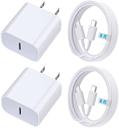 20 W Type C Fast Charger for i Phone 16 & Galaxy S24 – Dual 6.6 ft USB-C Charging Cables Included, Enhanced Compatibility, Rapid Power Delivery for Ultimate Convenience and Safety 20 W Type C Fast Charger for i Phone 16 & Galaxy S24 – Dual 6.6 ft USB-C Charging Cables Included, Enhanced Compatibility, Rapid Power Delivery for Ultimate Convenience and Safety