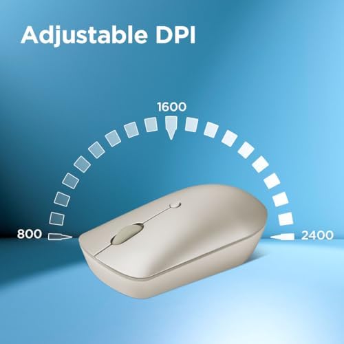 Lenovo 540 Storm Grey Wireless Mouse – Compact & Ergonomic USB-C Design for PC and Laptop – Ambidextrous Comfort with 18-Month Battery Life – Reliable 2.4 GHz Connection for Windows & Chrome OS Devices – Ultimate Productivity Companion