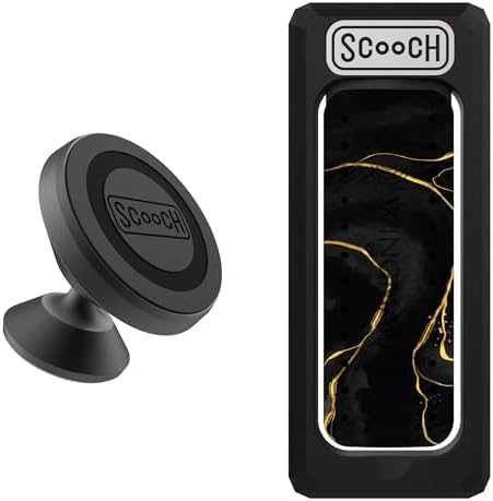Versatile Scooch Wingback | Innovative Snap Out Phone Grip and Stand for All Smartphone Models – Effortless Two-Way Viewing with Magnetic Car Mount Compatibility – Ideal for Cooking, Video Streaming, and Hands-Free Use – Universal Fit for Any Case and Surface