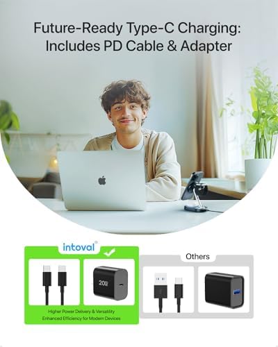 Revolutionize Your Charging Routine with the Intoval 3-in-1 Magnetic Charger Stand for Mag Safe Apple Devices – Fast Wireless Charging Dock for i Phone 15/14/13/12, Apple Watch & Air Pods in Sleek Black Finish – Ultimate Compatibility and Smart Power Management