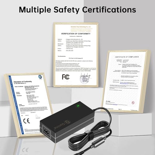 Gonine 12 V 5 A Power Adapter with 8-Way Splitter Cable – Ultimate Power Solution for Lorex, Samsung, Q-See, Night Owl, Swann, and Annke CCTV Cameras – Reliable 60 W Output for Uninterrupted Surveillance Performance and Streamlined Security Setup