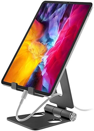 Aduro U-Rise XL Foldable Aluminum Tablet & Phone Stand – Versatile Adjustable Holder for i Phone, i Pad Pro, Nexus, and E-Readers (4-12″) – Premium Stability, Ergonomic Design, and Portable Convenience for Home & Office Use