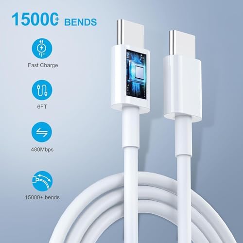 Premium Dual-Pack 20 W USB-C Fast Charger with 10 FT Cables for i Phone 16/15 & i Pad – Ultimate Power Solution for On-the-Go Charging – Extensive Compatibility & Enhanced Safety Features – Ideal for Home, Office, and Travel Use