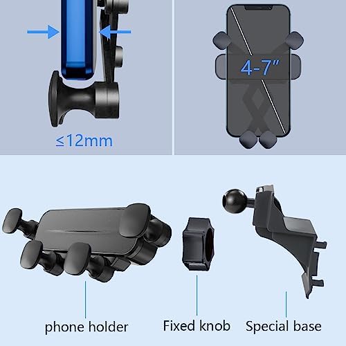Buick Envision SUV Phone Holder Mount (2016-2020) – Premium Auto Lock Smartphone Bracket for Enhanced Driving Safety and Convenience – 360-Degree Adjustable Gravity Design for Optimal Viewing and Secure Fit – Easy No-Tool Installation and Sleek Aesthetic