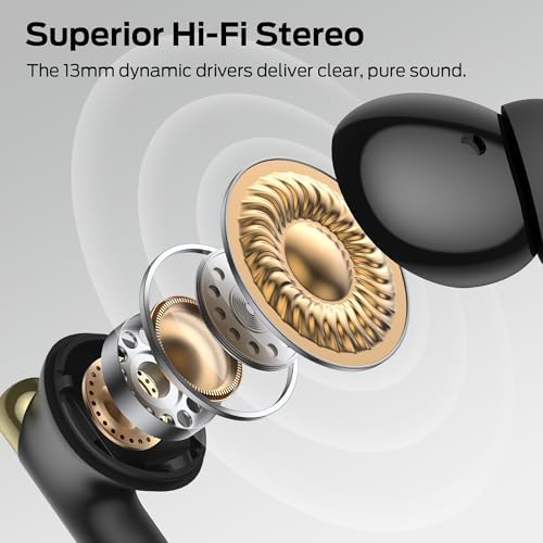 Monster N-Lite 211 Bluetooth 6.0 Waterproof Wireless Earbuds – Cutting-Edge Noise-Cancelling Headphones with LED Battery Indicator and Ergonomic Sports Fit for Unmatched Sound Clarity and Connectivity