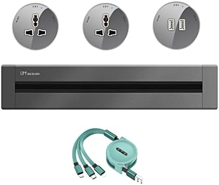 Revolutionary Wall Mount Power Strip with Versatile Removable Outlet Adapter and USB Charging Port – Optimize Your Home and Office Power Management with Universal Compatibility and Enhanced Speed