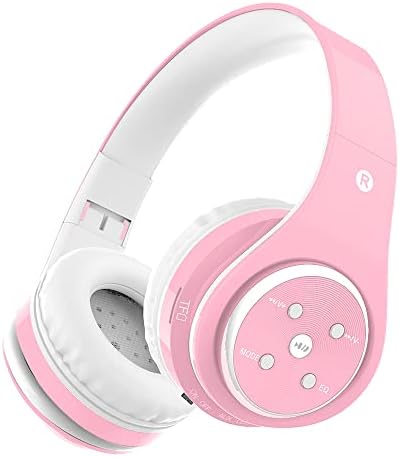 Safe & Stylish Kids Bluetooth Headphones – Foldable Over-Ear Design with Volume Limiting for Optimal Hearing Protection (85/110 d B), Wireless & Wired AUX Compatibility, Built-in Microphone for Hands-Free Calls, Perfect for School, Travel & Everyday Use, Durable Noise Isolation for All Devices