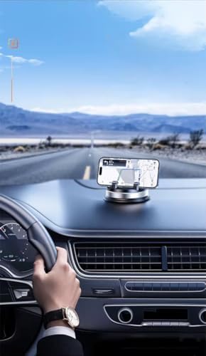 Universal Car Dashboard Phone Holder: Non-Slip Silicone Mount with 360° Rotation & 30° Adjustable Design for All Smartphones Including i Phone 16 Pro Max, Android & Pixel – Enhance Your Driving Safety and Navigation Experience