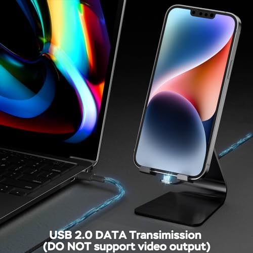 10 ft USB C to USB C Charging Cable – 60 W Fast Charge with Right-Angle Connector for Enhanced Durability and Comfort – Compatible with Steam Deck, ROG Ally, i Phone 16/15 Pro Max, Samsung S23/S22/S21, Mac Book – Tangle-Free Flat Design for Effortless Storage and Use