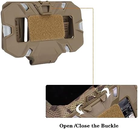 Tactical Admin Phone Platform: Versatile MOLLE Cell Phone Holder with H Harness Strap for 4.7″-6.7″ Smartphones – Ultimate Outdoor Convenience and Quick Access Solution