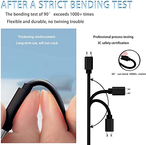 High-Speed Micro USB Wall Charger & Cable for LG Flip Phones, Orbic Journey V, CAT S60/S41/S42 – Ultimate Compatibility & Rapid Charging Solution for Essential Devices, Perfect for Travel and Daily Use